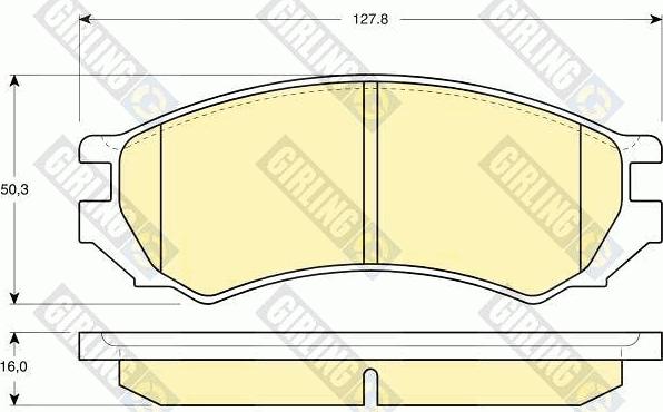 Girling 6110059 - Kit pastiglie freno, Freno a disco autozon.pro