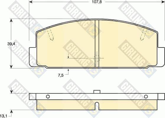 Girling 6110279 - Kit pastiglie freno, Freno a disco autozon.pro