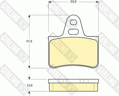 Girling 6110719 - Kit pastiglie freno, Freno a disco autozon.pro