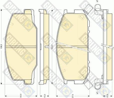 Girling 6111909 - Kit pastiglie freno, Freno a disco autozon.pro