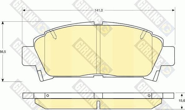 Girling 6111459 - Kit pastiglie freno, Freno a disco autozon.pro