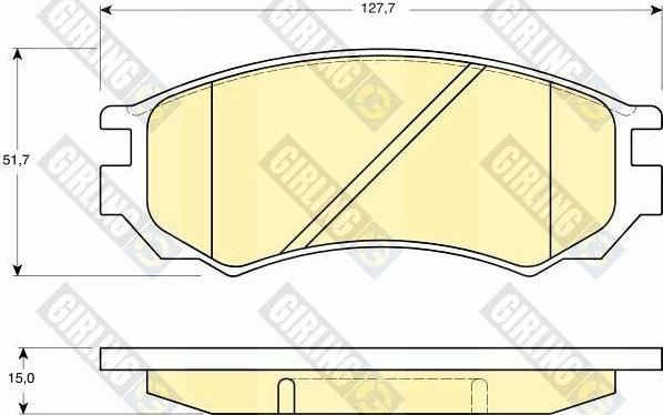 Girling 6111419 - Kit pastiglie freno, Freno a disco autozon.pro