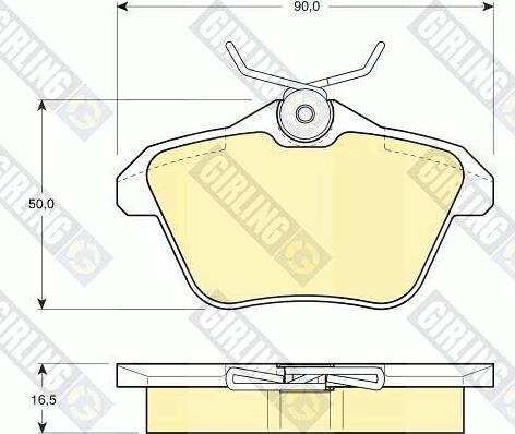 Girling 6111471 - Kit pastiglie freno, Freno a disco autozon.pro