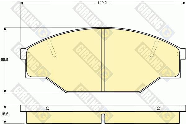 Girling 6111819 - Kit pastiglie freno, Freno a disco autozon.pro