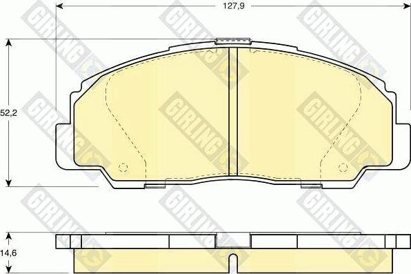 Girling 6111359 - Kit pastiglie freno, Freno a disco autozon.pro