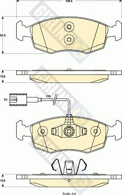 Girling 6118992 - Kit pastiglie freno, Freno a disco autozon.pro