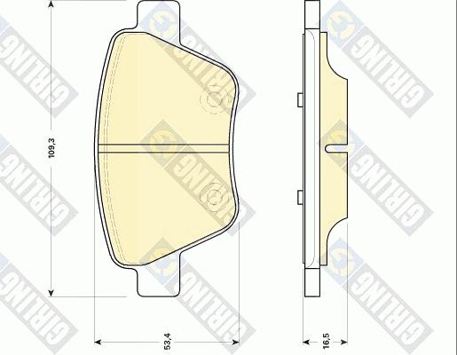 Girling 6118414 - Kit pastiglie freno, Freno a disco autozon.pro