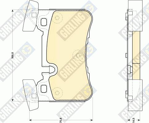 Girling 6118569 - Kit pastiglie freno, Freno a disco autozon.pro