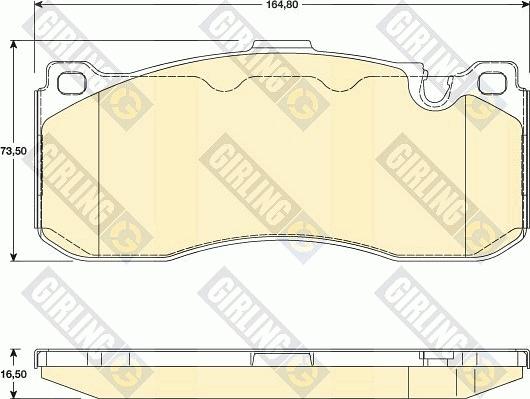 Girling 6118029 - Kit pastiglie freno, Freno a disco autozon.pro