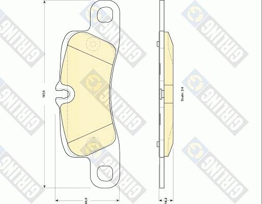 Girling 6118399 - Kit pastiglie freno, Freno a disco autozon.pro