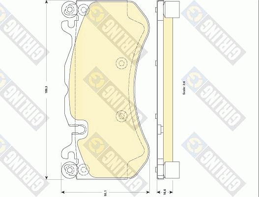 Girling 6118379 - Kit pastiglie freno, Freno a disco autozon.pro