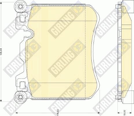 Girling 6118269 - Kit pastiglie freno, Freno a disco autozon.pro