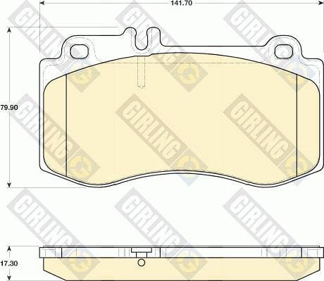 Girling 6118229 - Kit pastiglie freno, Freno a disco autozon.pro