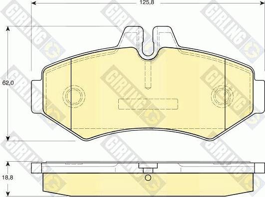 Girling 6113994 - Kit pastiglie freno, Freno a disco autozon.pro