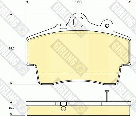 Girling 6113949 - Kit pastiglie freno, Freno a disco autozon.pro