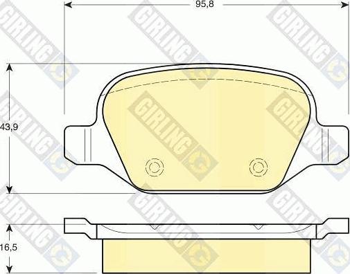 Girling 6113961 - Kit pastiglie freno, Freno a disco autozon.pro