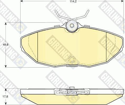 Girling 6113981 - Kit pastiglie freno, Freno a disco autozon.pro