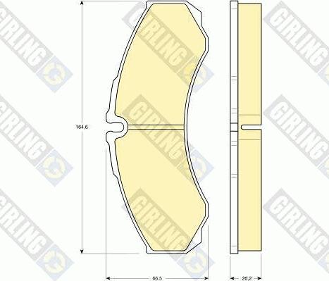 Girling 6113459 - Kit pastiglie freno, Freno a disco autozon.pro