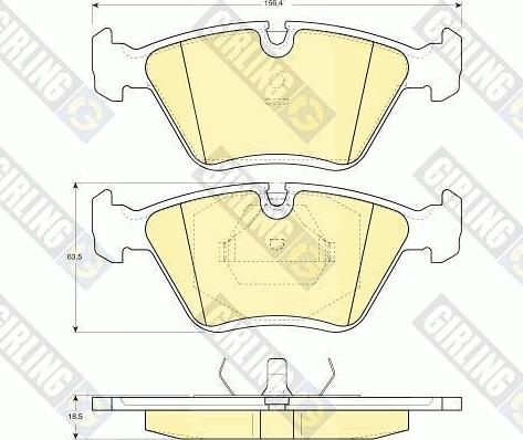 Girling 6113552 - Kit pastiglie freno, Freno a disco autozon.pro