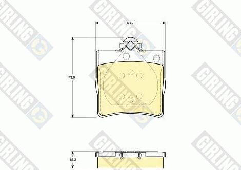 Girling 6113352 - Kit pastiglie freno, Freno a disco autozon.pro