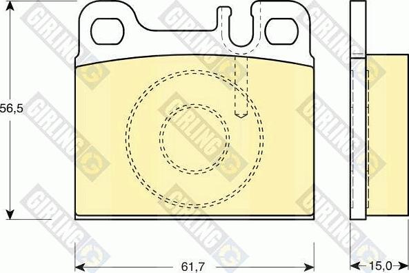 Girling 6113312 - Kit pastiglie freno, Freno a disco autozon.pro