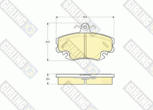 Girling 6113321 - Kit pastiglie freno, Freno a disco autozon.pro