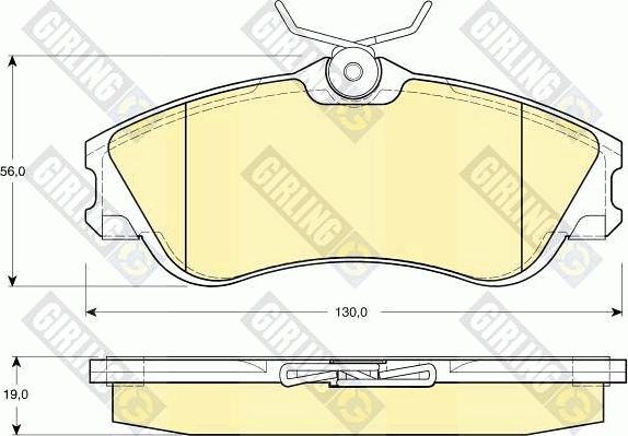 Girling 6112951 - Kit pastiglie freno, Freno a disco autozon.pro