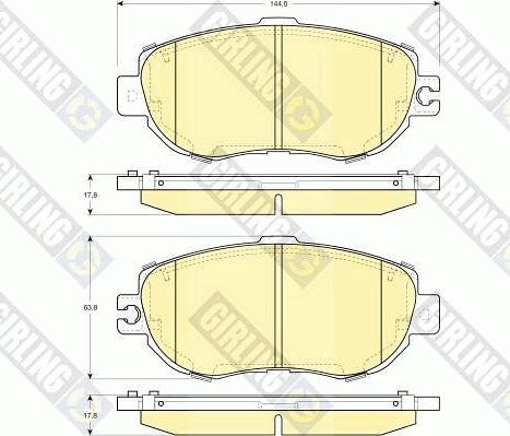 Girling 6112419 - Kit pastiglie freno, Freno a disco autozon.pro