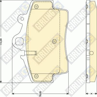 Girling 6117569 - Kit pastiglie freno, Freno a disco autozon.pro