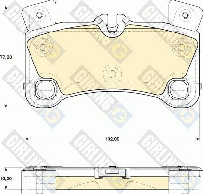 Girling 6117759 - Kit pastiglie freno, Freno a disco autozon.pro