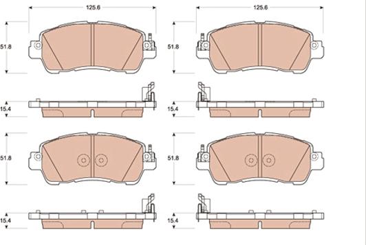 Girling 6181299-1 - Kit pastiglie freno, Freno a disco autozon.pro