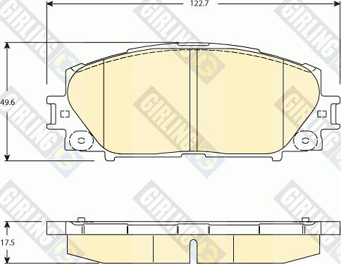 Girling 6134599 - Kit pastiglie freno, Freno a disco autozon.pro