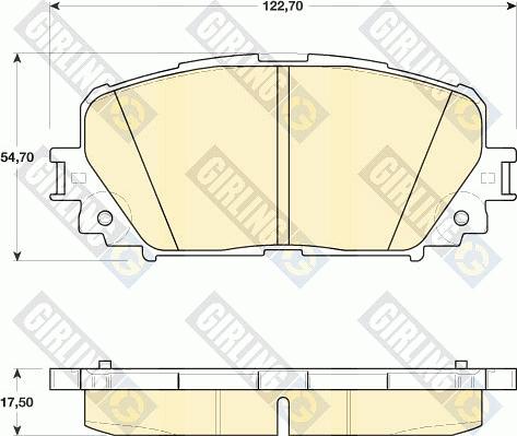 Girling 6134609 - Kit pastiglie freno, Freno a disco autozon.pro