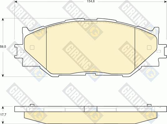 Girling 6134109 - Kit pastiglie freno, Freno a disco autozon.pro