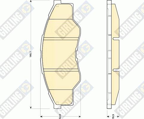 Girling 6135009 - Kit pastiglie freno, Freno a disco autozon.pro