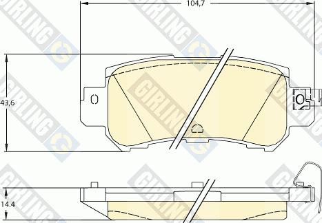 Girling 6135395 - Kit pastiglie freno, Freno a disco autozon.pro