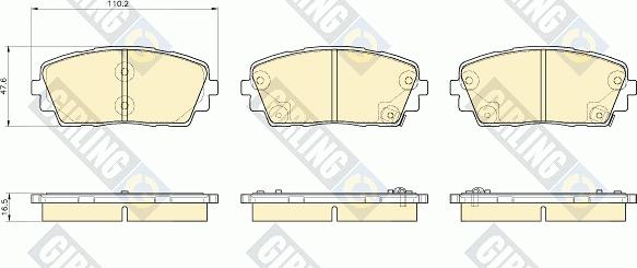 Girling 6135359 - Kit pastiglie freno, Freno a disco autozon.pro