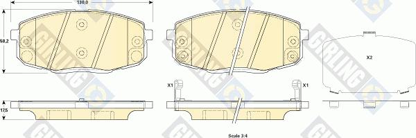 Girling 6135239 - Kit pastiglie freno, Freno a disco autozon.pro