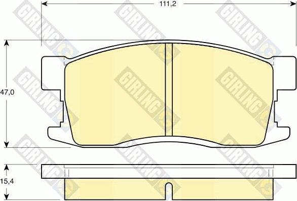 Girling 6130949 - Kit pastiglie freno, Freno a disco autozon.pro