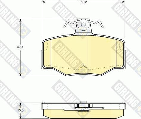 Girling 6130921 - Kit pastiglie freno, Freno a disco autozon.pro