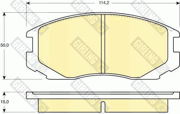 Girling 6130469 - Kit pastiglie freno, Freno a disco autozon.pro