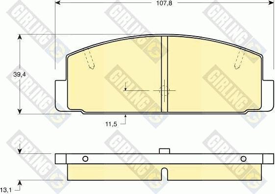 Girling 6130889 - Kit pastiglie freno, Freno a disco autozon.pro