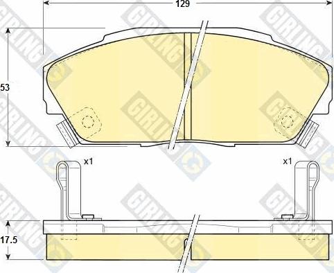 Girling 6130349 - Kit pastiglie freno, Freno a disco autozon.pro