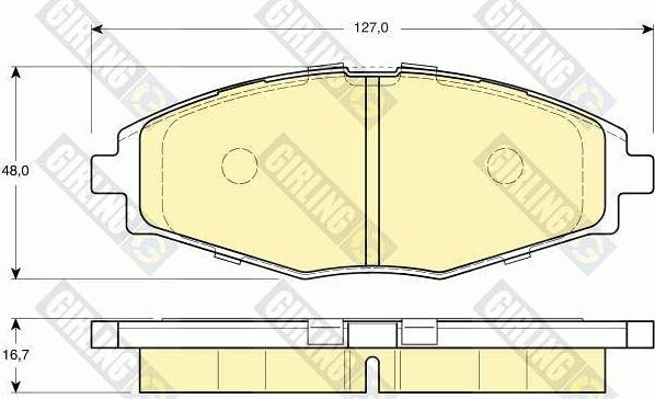 Girling 6131959 - Kit pastiglie freno, Freno a disco autozon.pro