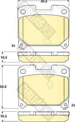 Girling 6131059 - Kit pastiglie freno, Freno a disco autozon.pro