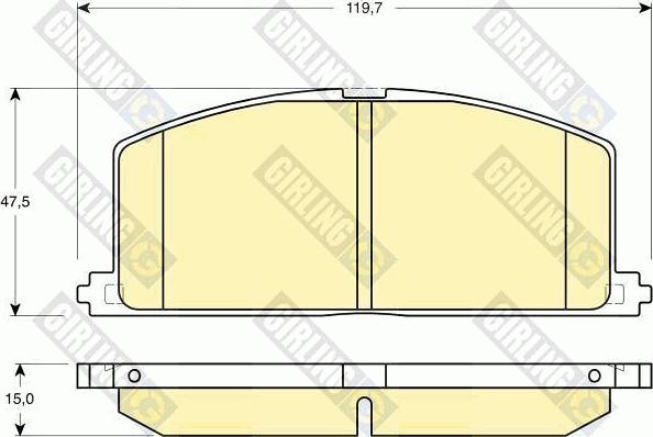 Girling 6131849 - Kit pastiglie freno, Freno a disco autozon.pro