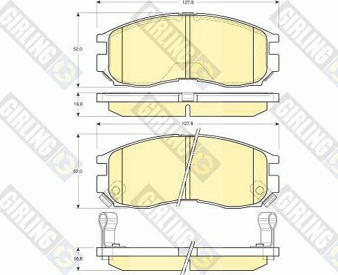 Girling 6131339 - Kit pastiglie freno, Freno a disco autozon.pro