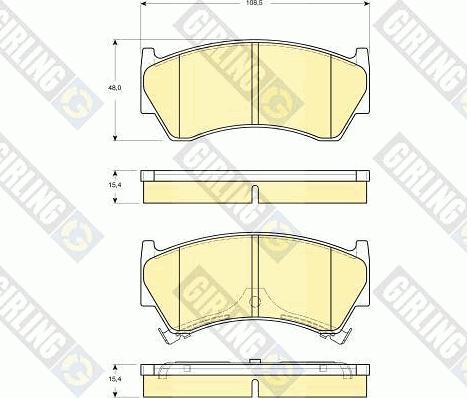 Girling 6133919 - Kit pastiglie freno, Freno a disco autozon.pro