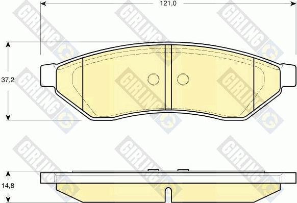 Girling 6133469 - Kit pastiglie freno, Freno a disco autozon.pro