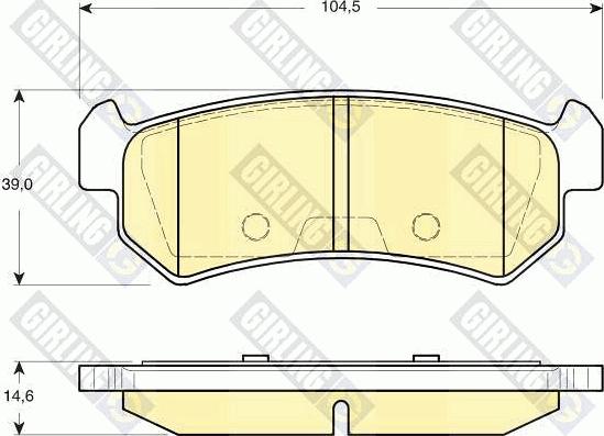 Girling 6133489 - Kit pastiglie freno, Freno a disco autozon.pro